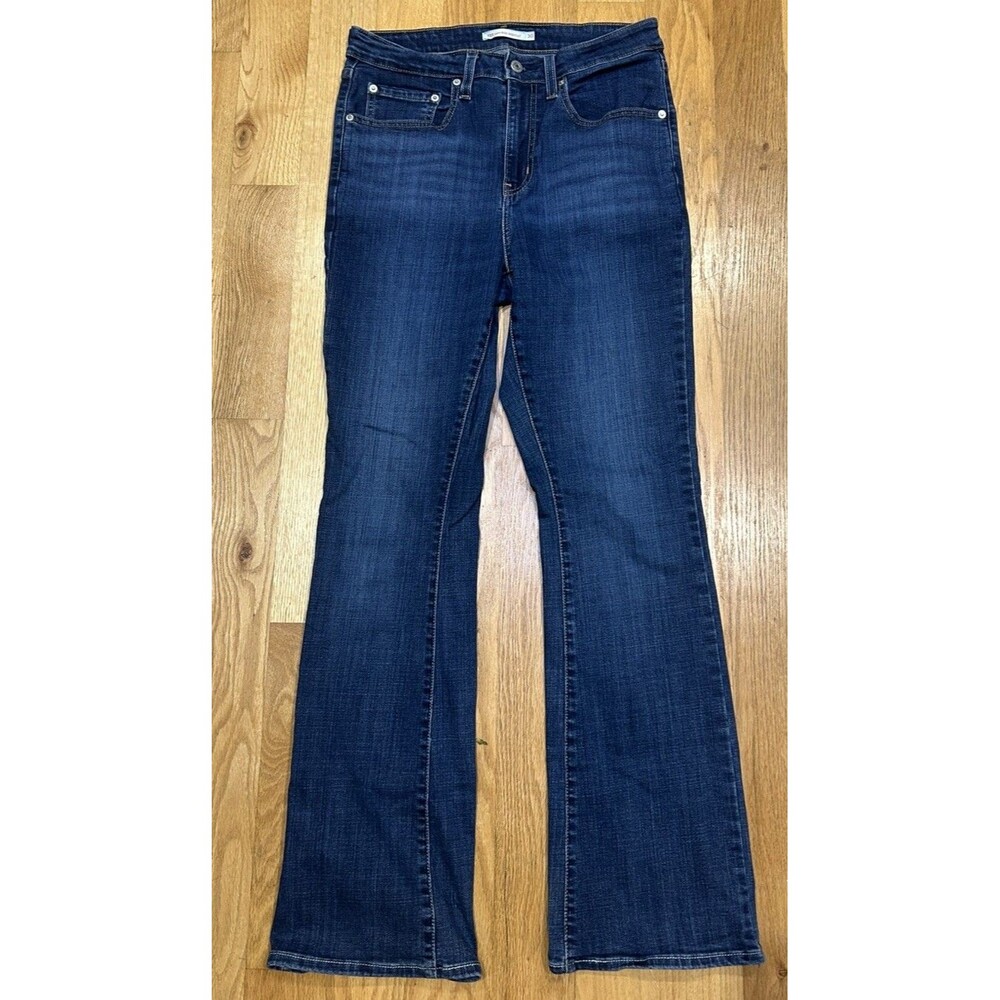 Levi’s 725 Women’s Jeans W30 L30 High Rise Bootcut Blue Stretch Denim